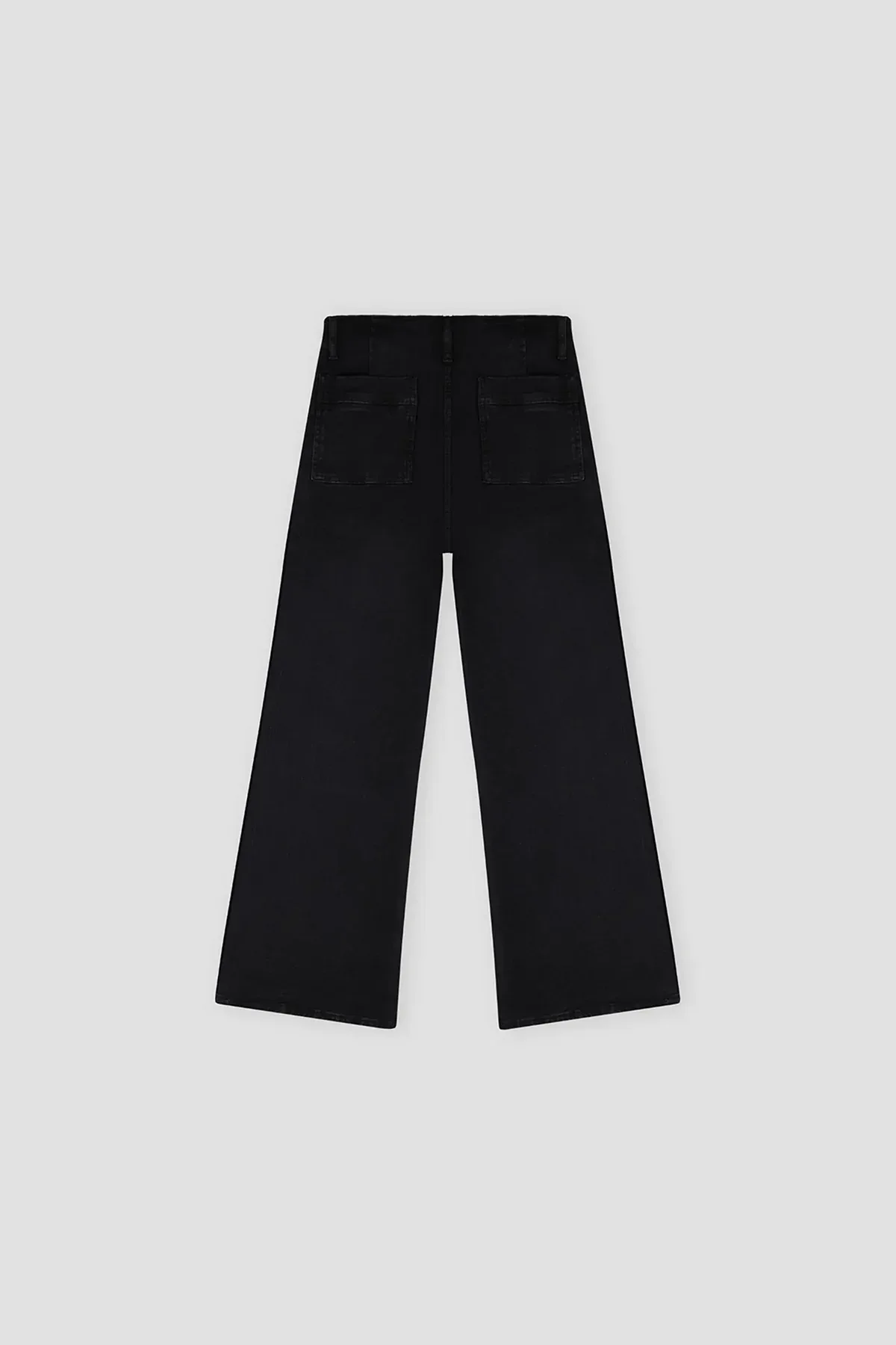 WIDE LEG JEANS FOR WOMEN - BLACK - Image 3