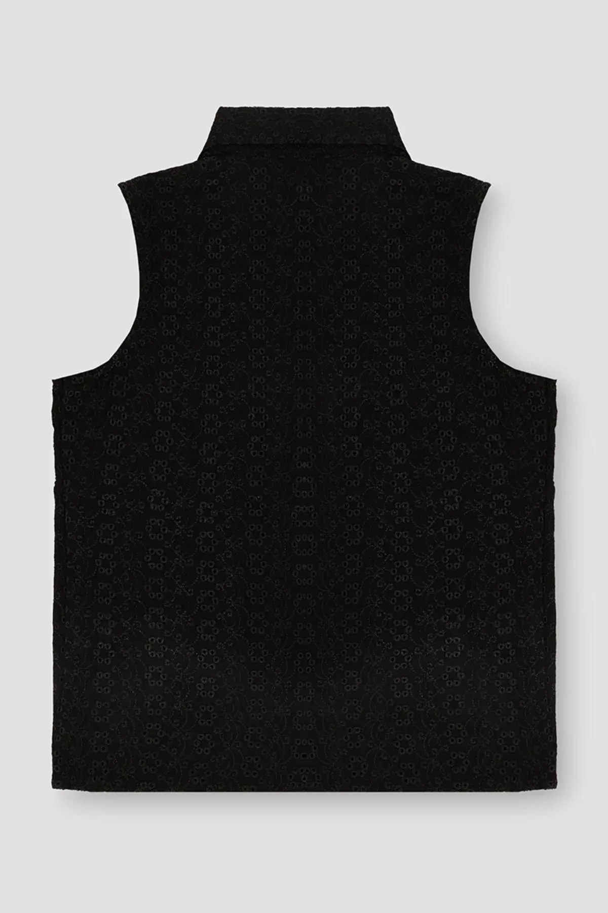 SLEEVELESS SHIRT FOR WOMEN - BLACK - Image 3