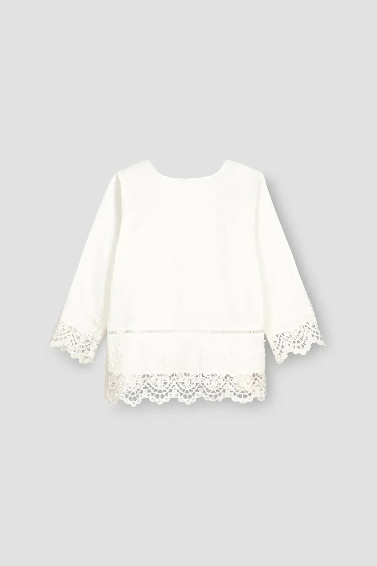 LACE BLOUSE FOR WOMEN - WHITE - Image 3