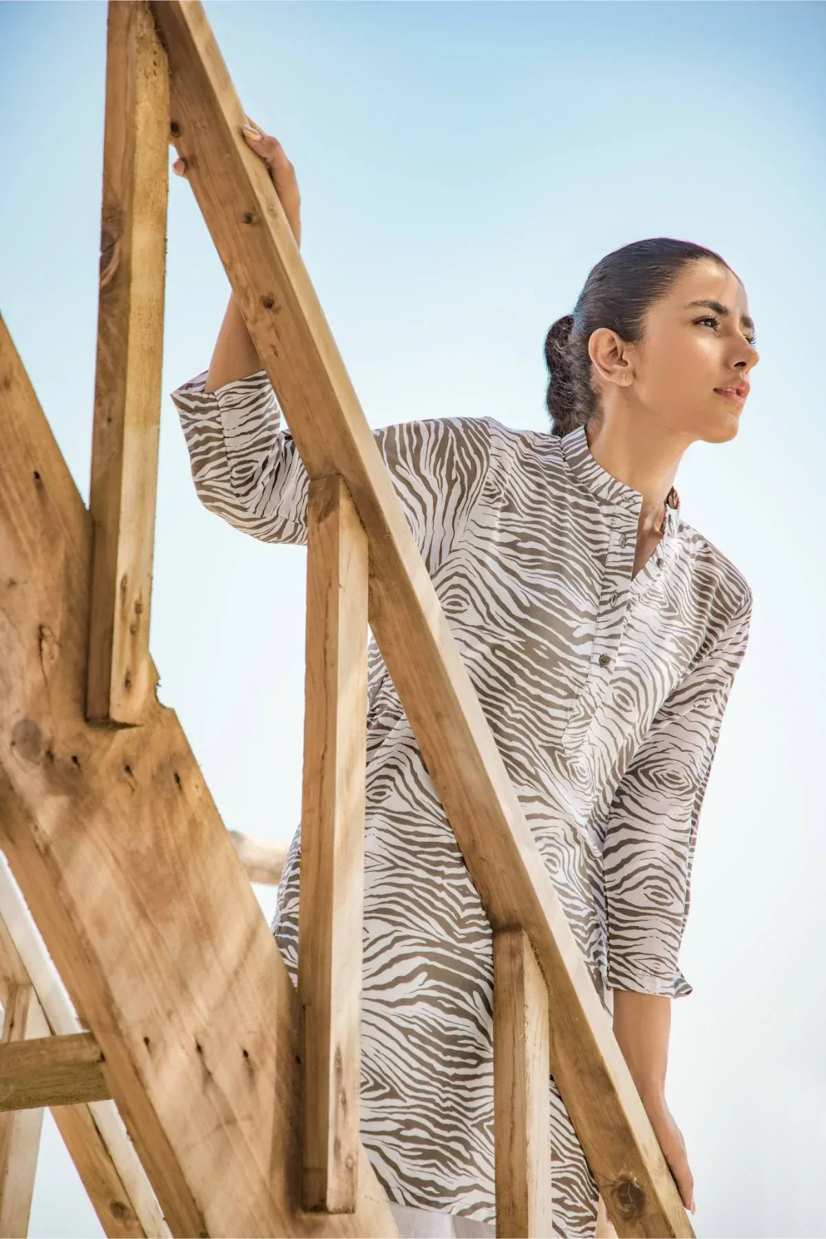 PRINTED LONG SHIRT FOR WOMEN - Image 4