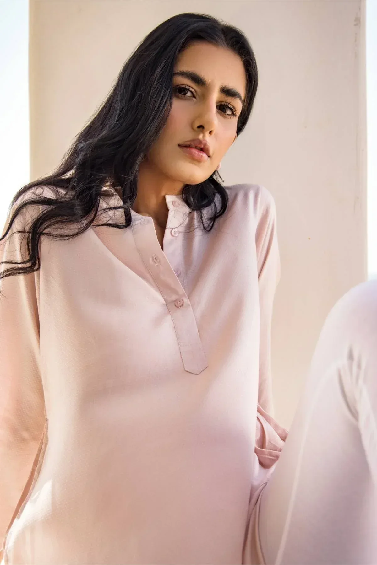 SOLID LONG SHIRT FOR WOMEN - Image 2