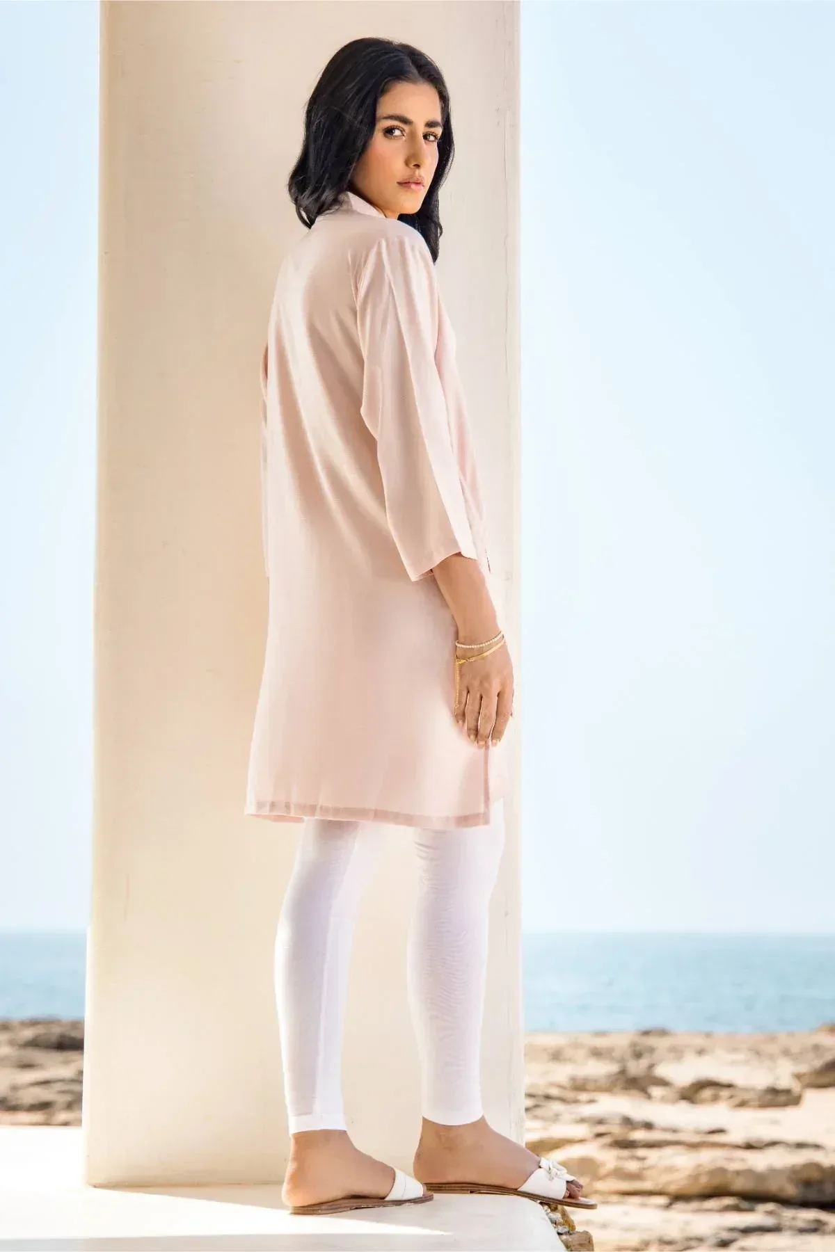 SOLID LONG SHIRT FOR WOMEN - Image 4