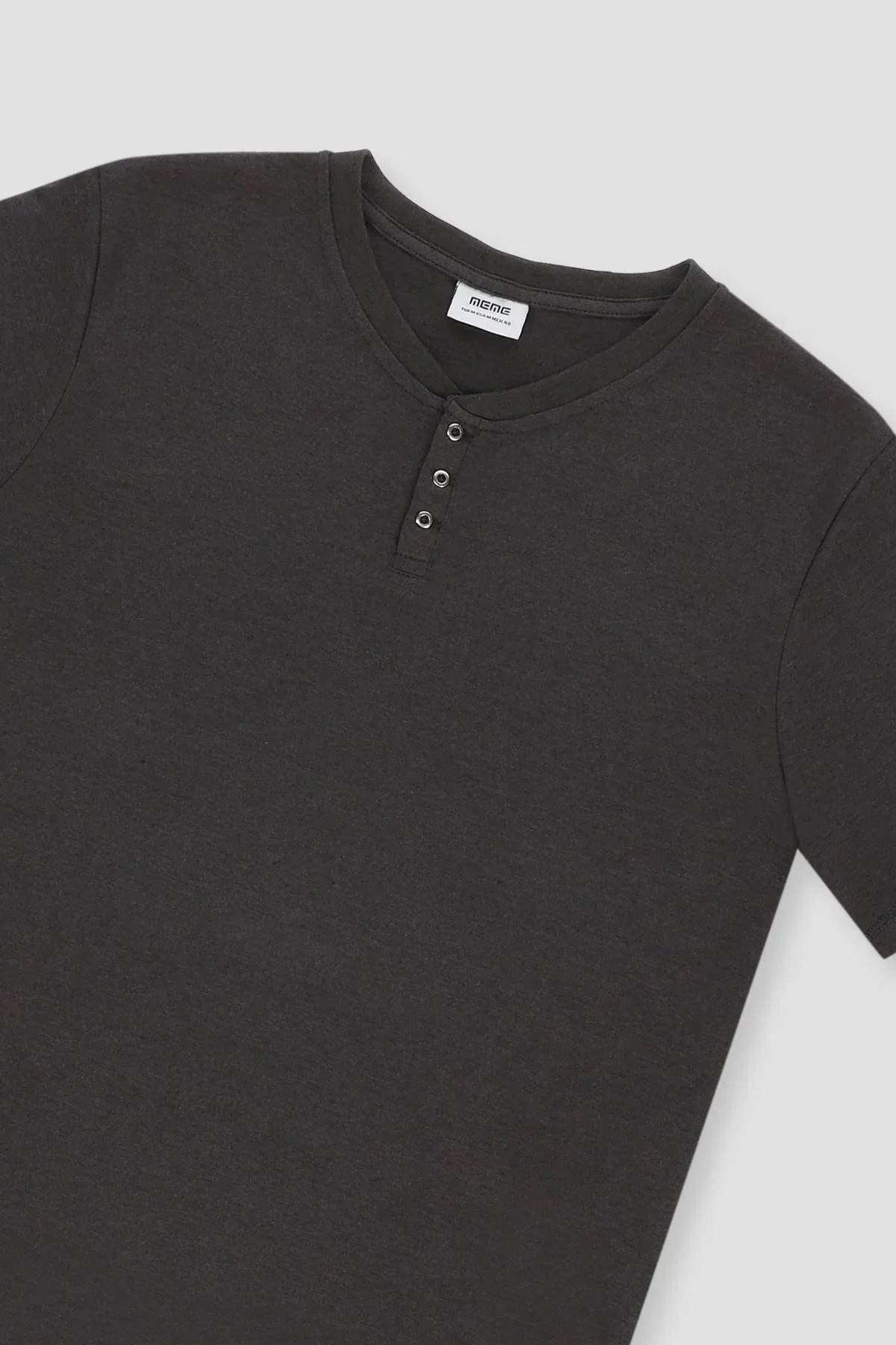CREW NECK BASIC T-SHIRT FOR MEN - ANTHRA MELANGE - Image 2
