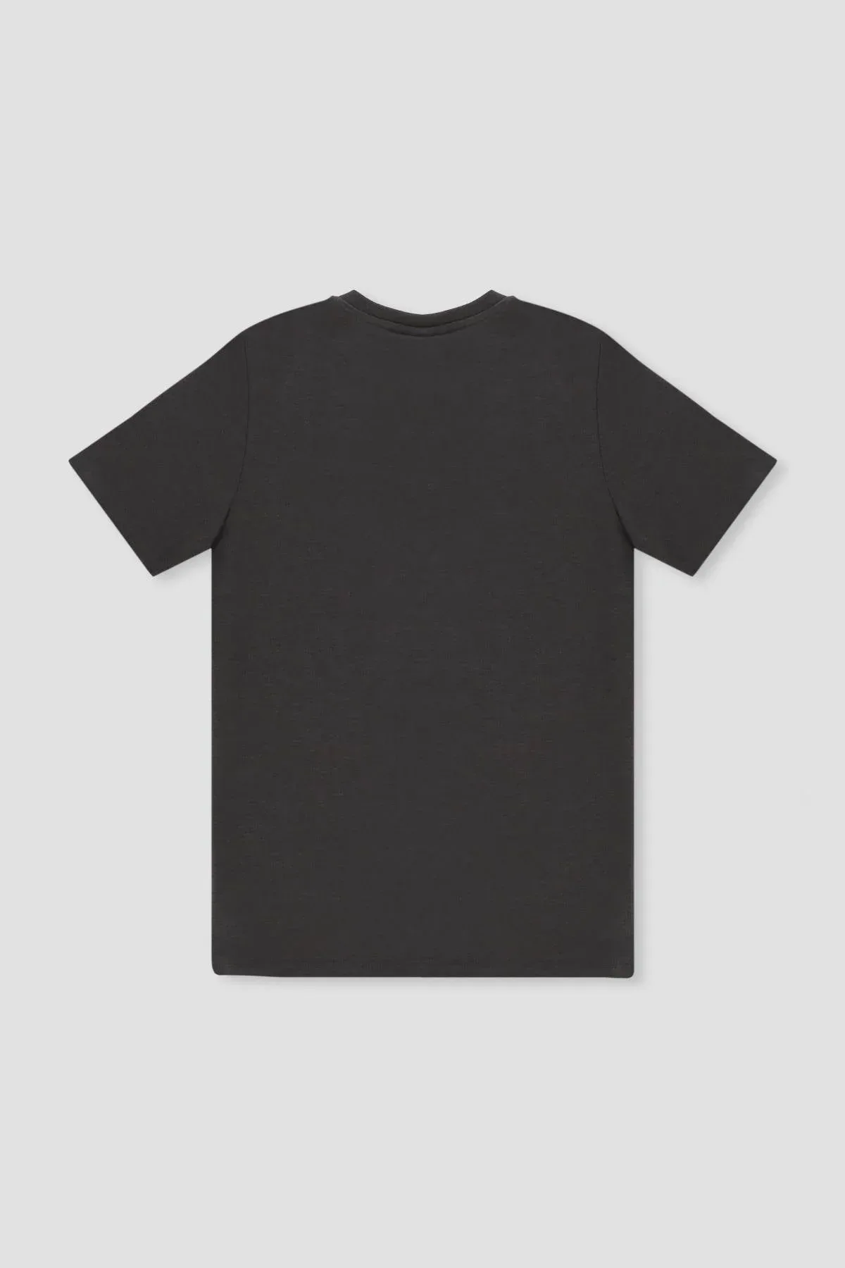 CREW NECK BASIC T-SHIRT FOR MEN - ANTHRA MELANGE - Image 3
