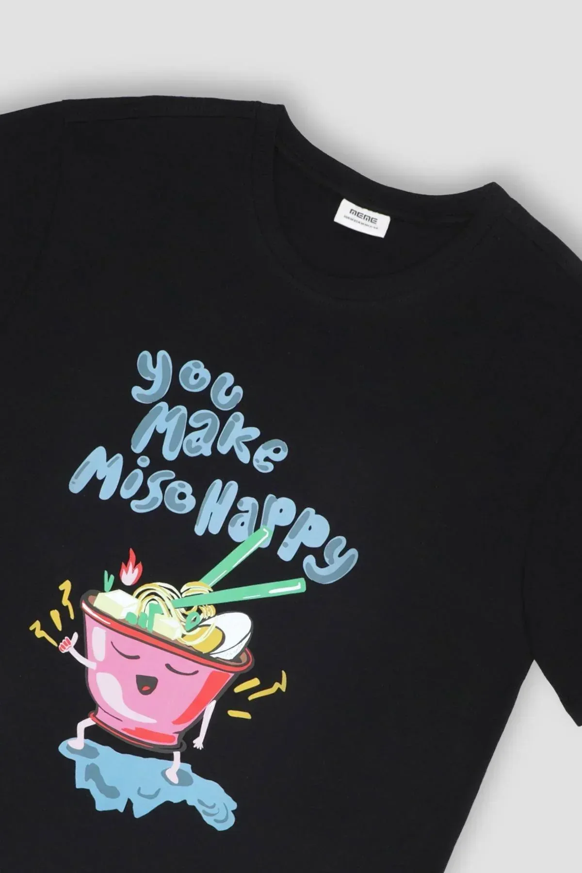 PRINTED T-SHIRT FOR MEN - BLACK - Image 2