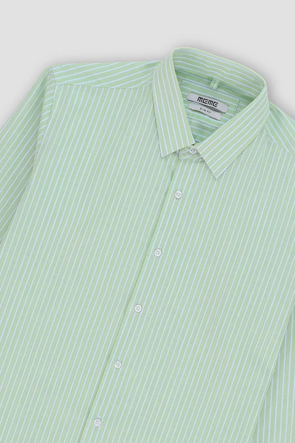 STRIPE SHIRT FOR MEN - GREEN - Image 2