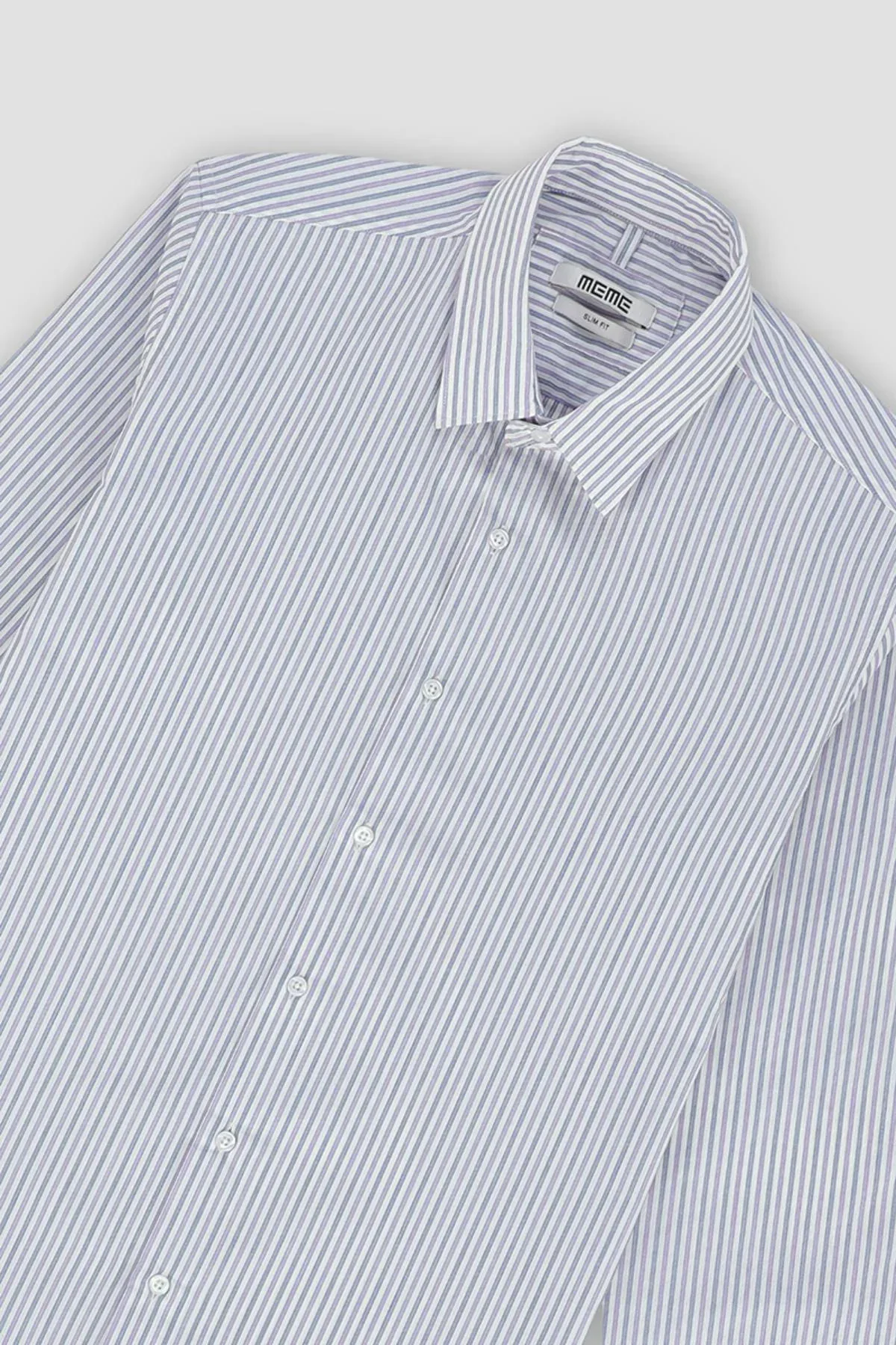 STRIPE SHIRT FOR MEN - PURPLE - Image 3