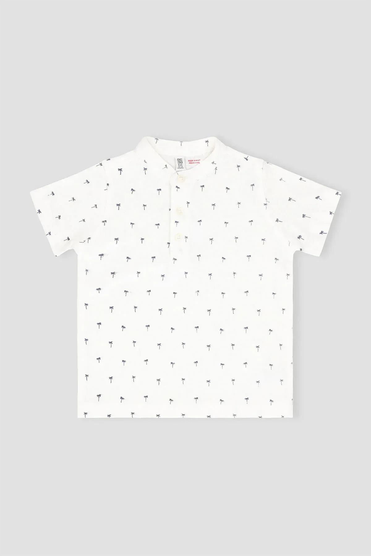 PRINTED HENLEY T-SHIRT FOR BABY BOYS