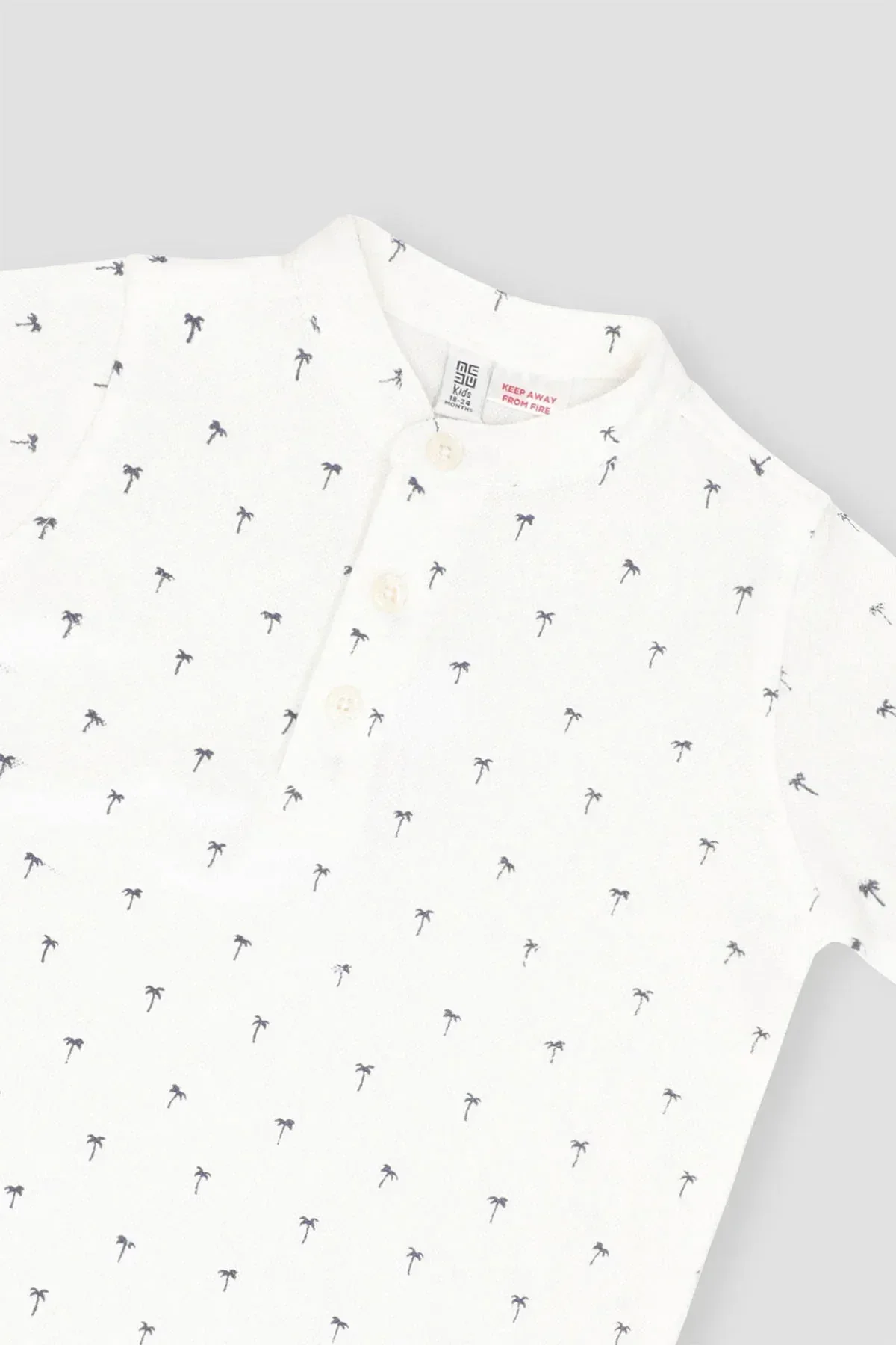 PRINTED HENLEY T-SHIRT FOR BABY BOYS - Image 2