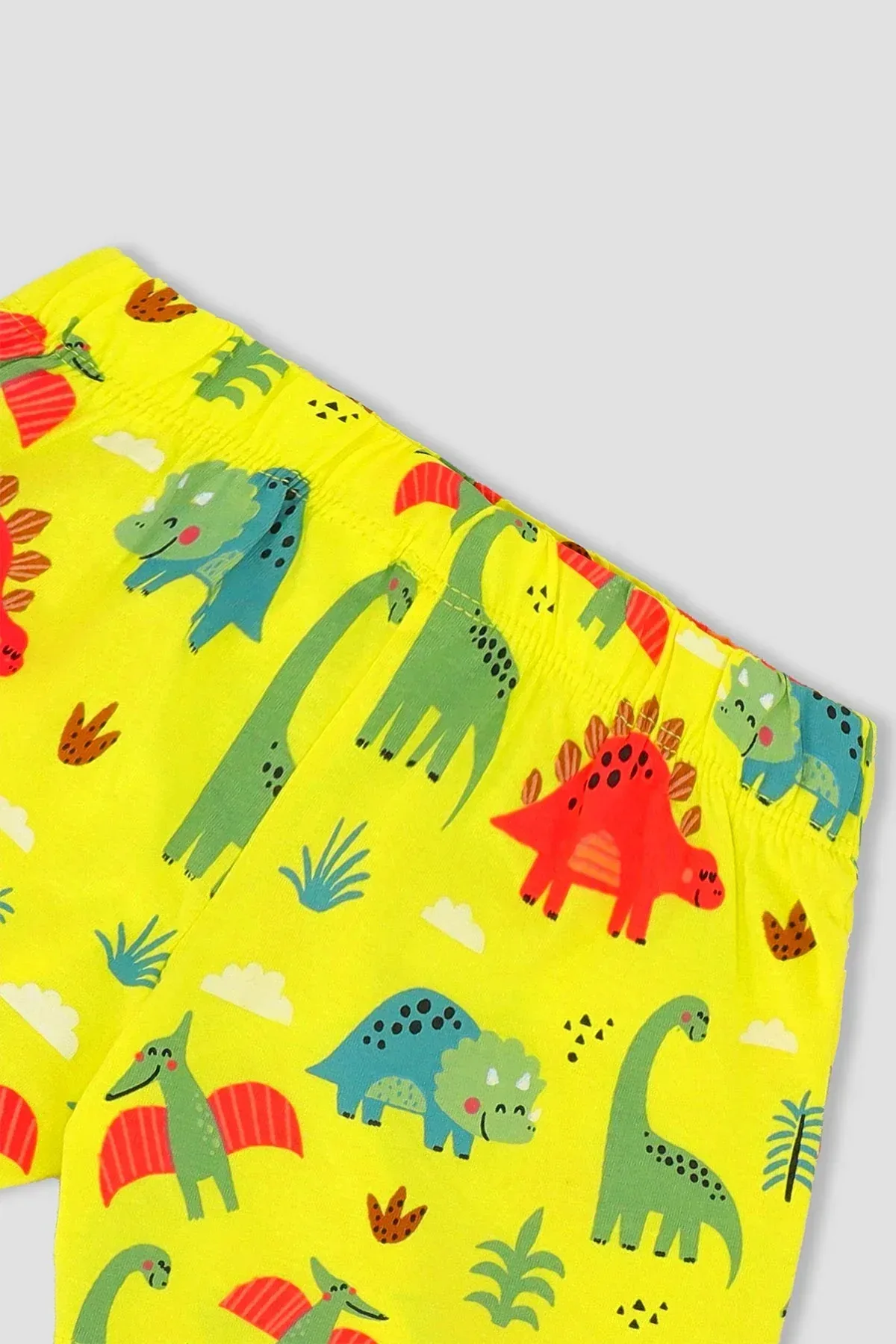 SHORT AND T-SHIRT SUIT FOR BABY BOYS - LIME - Image 6