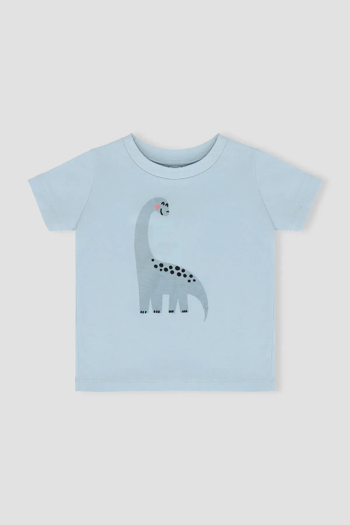 SHORT AND SHIRT SUIT FOR BABY BOYS - SKY BLUE - Image 2