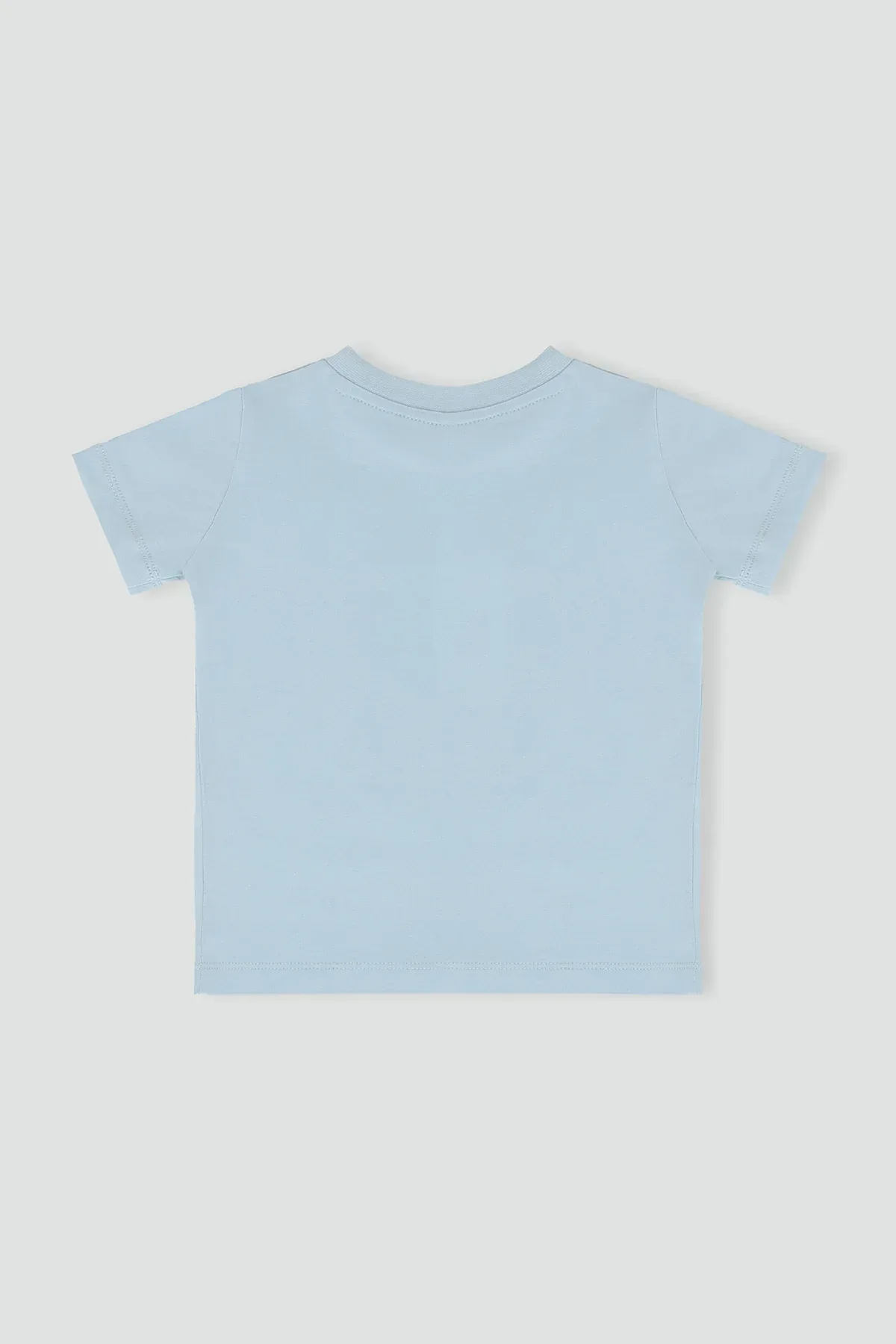 SHORT AND SHIRT SUIT FOR BABY BOYS - SKY BLUE - Image 6