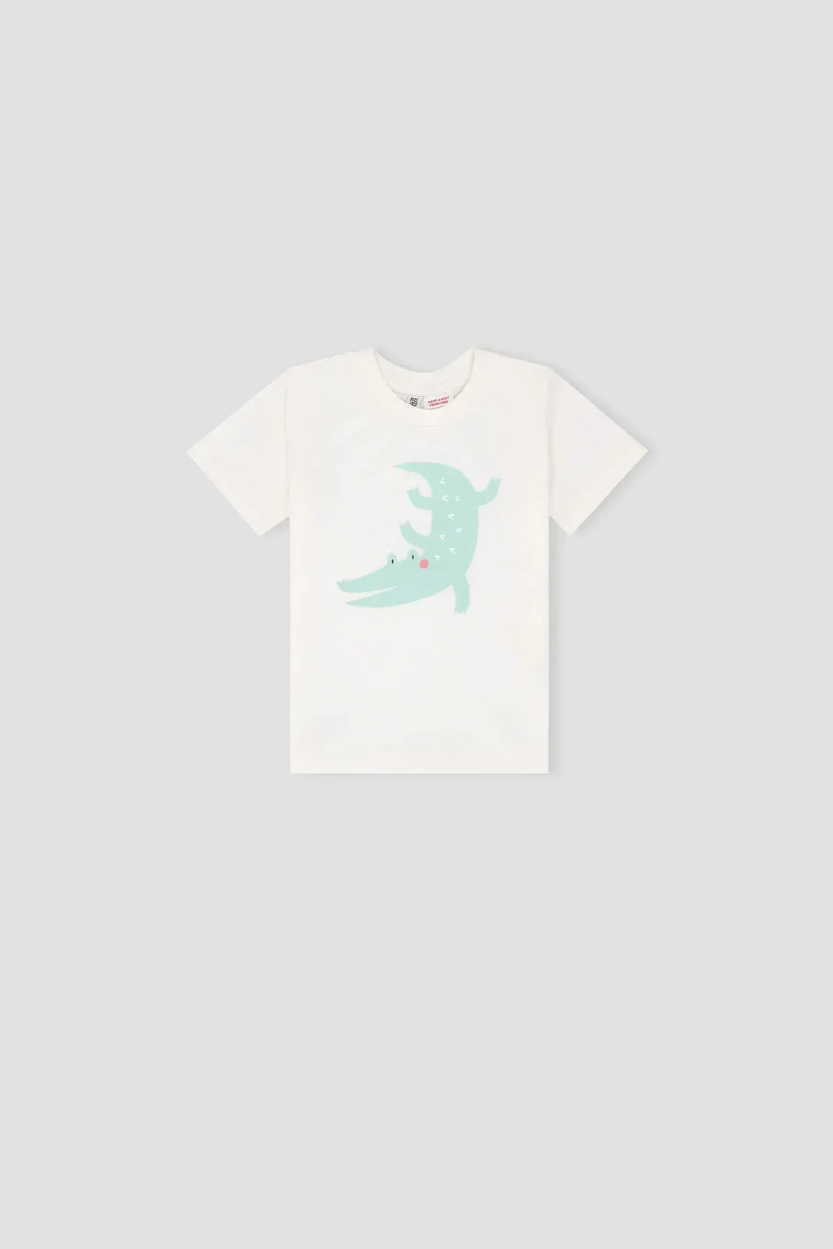 GRAPHIC T-SHIRT & SHORT SUIT FOR BABY BOYS - WHITE - Image 3