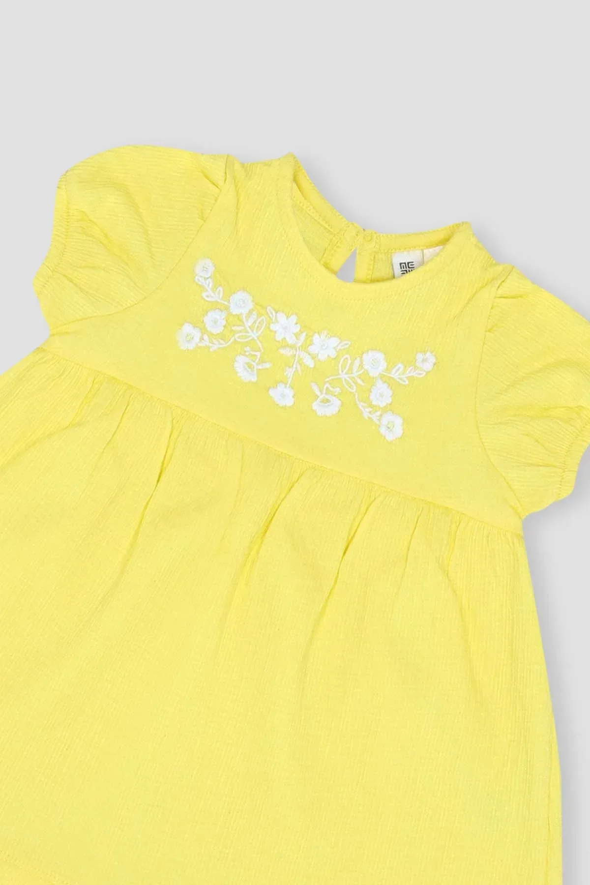EMBROIDERED DRESS FOR BABY GIRLS - LIME - Image 2