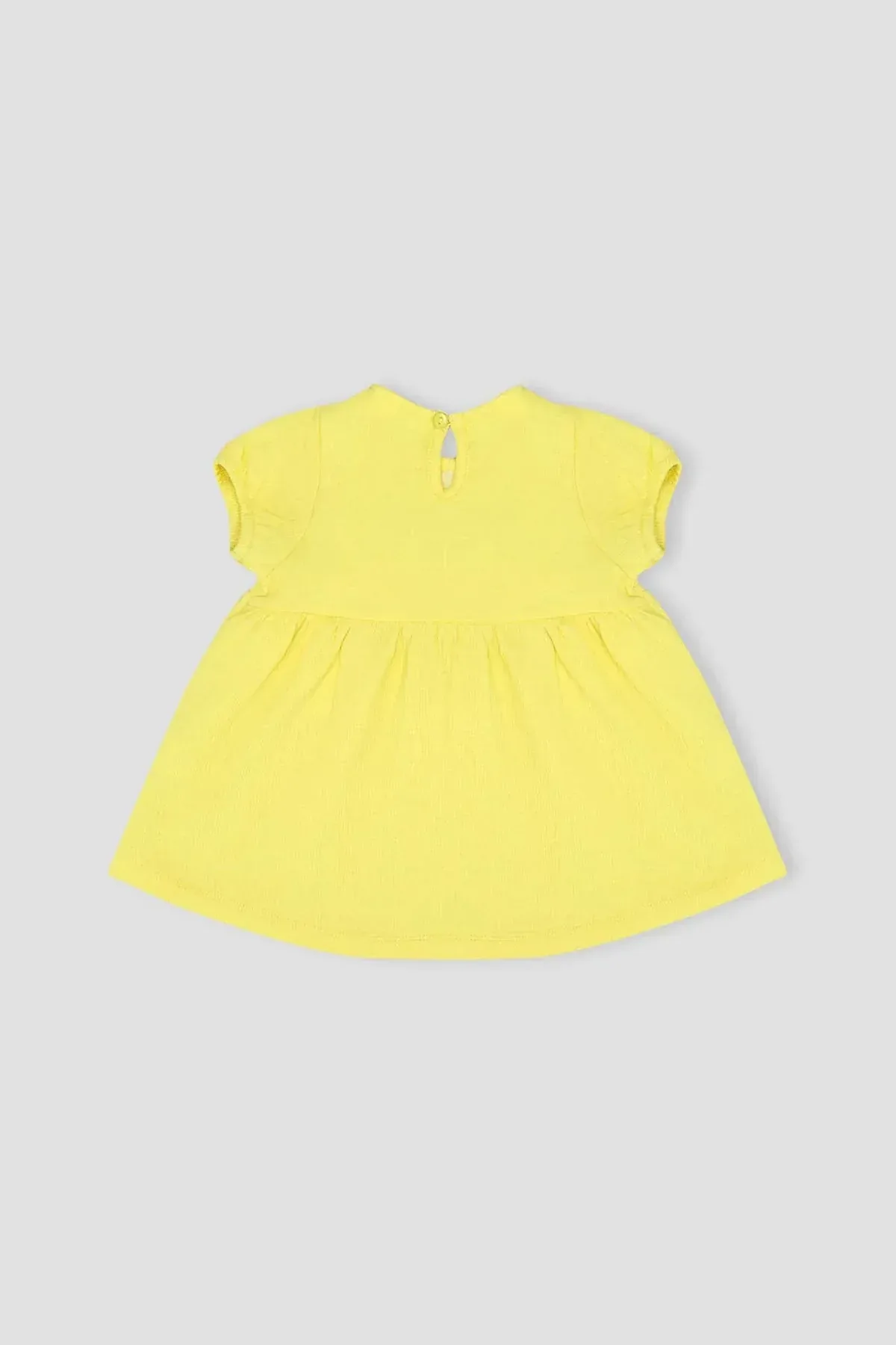 EMBROIDERED DRESS FOR BABY GIRLS - LIME - Image 3