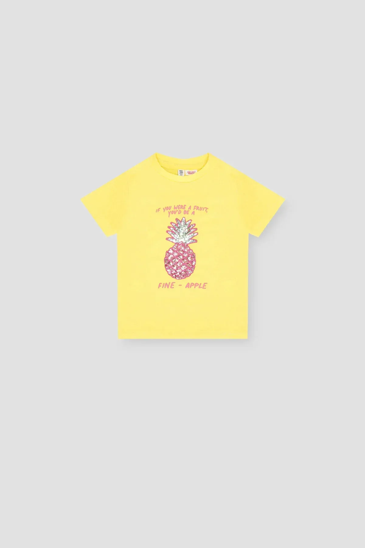 PRINTED T-SHIRT FOR BABY GIRLS - LIME
