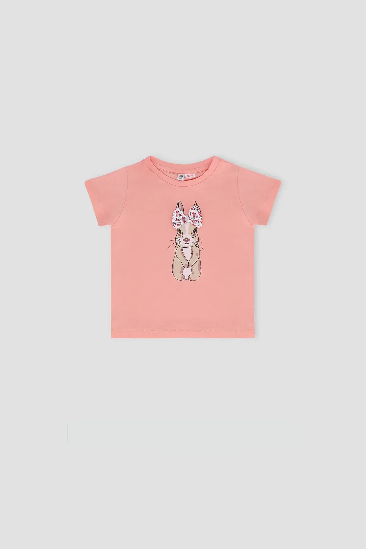 GRAPHIC T-SHIRT FOR BABY GIRLS - PEACH