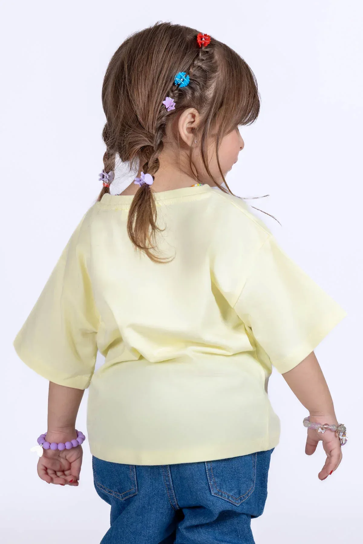 TYPOGRAPHY T-SHIRT FOR BABY GIRLS - YELLOW - Image 4