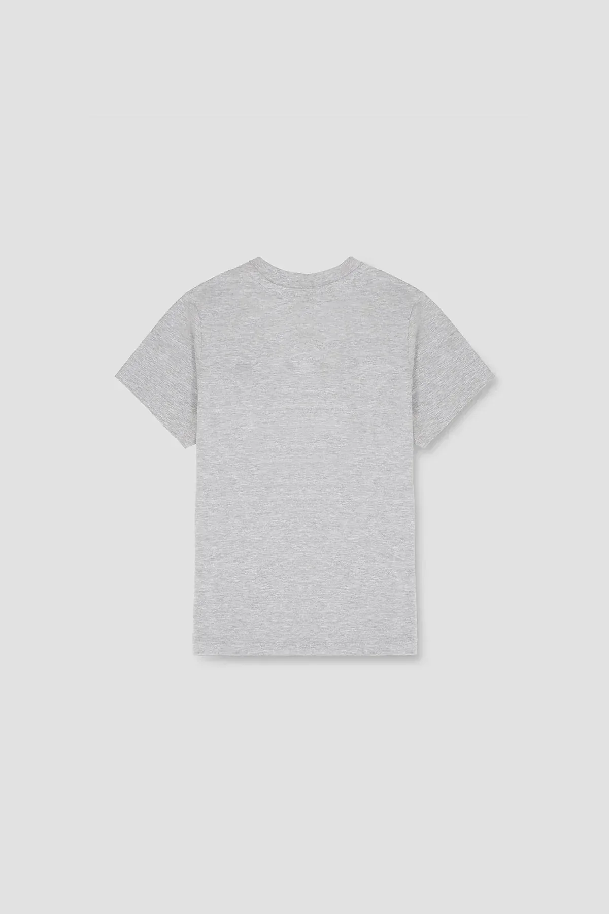 PRINTED T-SHIRT FOR WOMEN - GREY MELANGE - Image 3