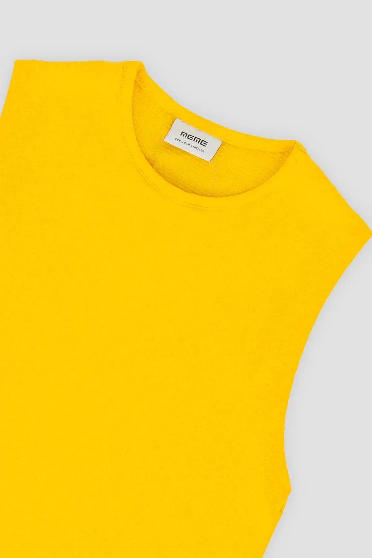 SLEEVELESS CO-ORD SET FOR WOMEN - YELLOW - Image 2