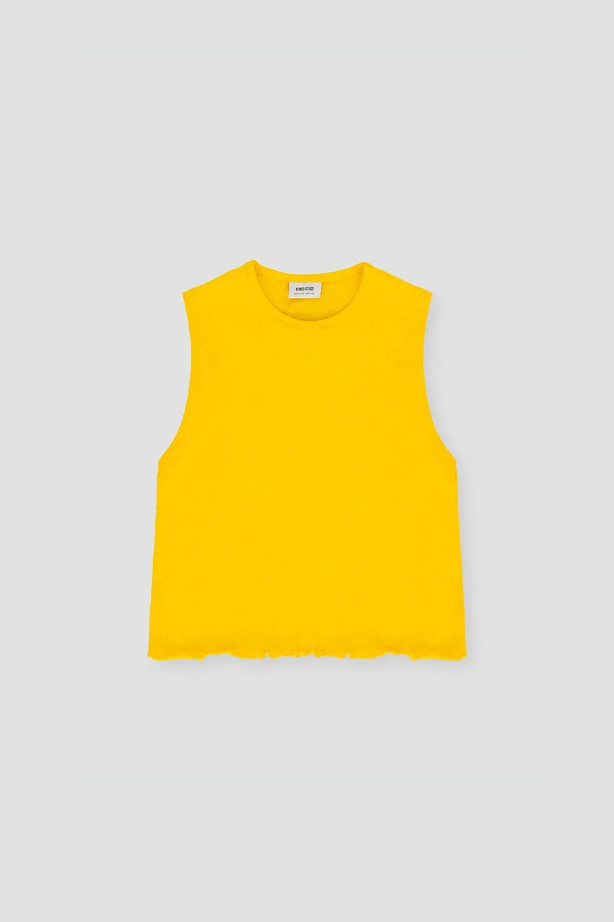 SLEEVELESS CO-ORD SET FOR WOMEN - YELLOW - Image 4