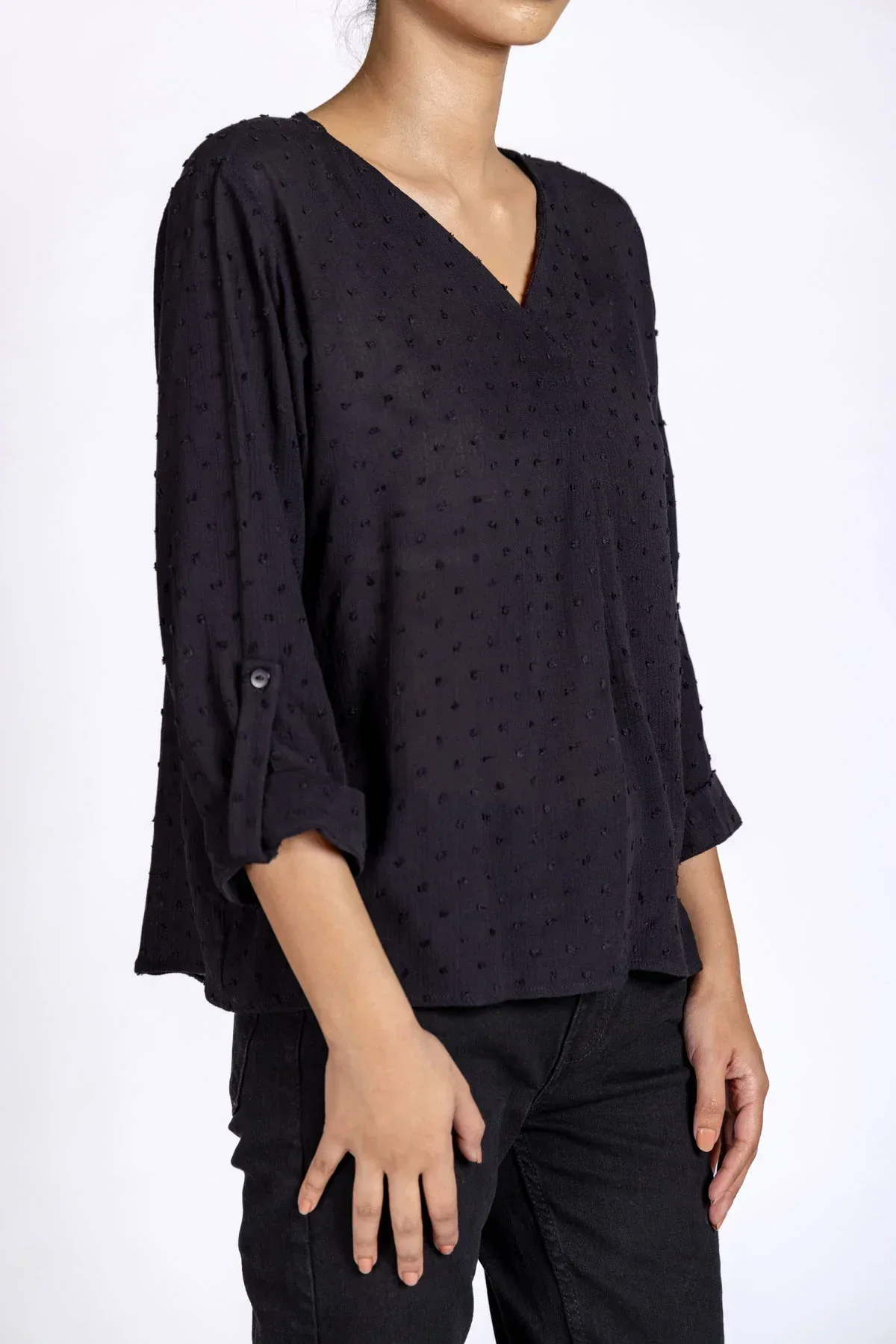 SOLID BLOUSE FOR WOMEN - Image 3