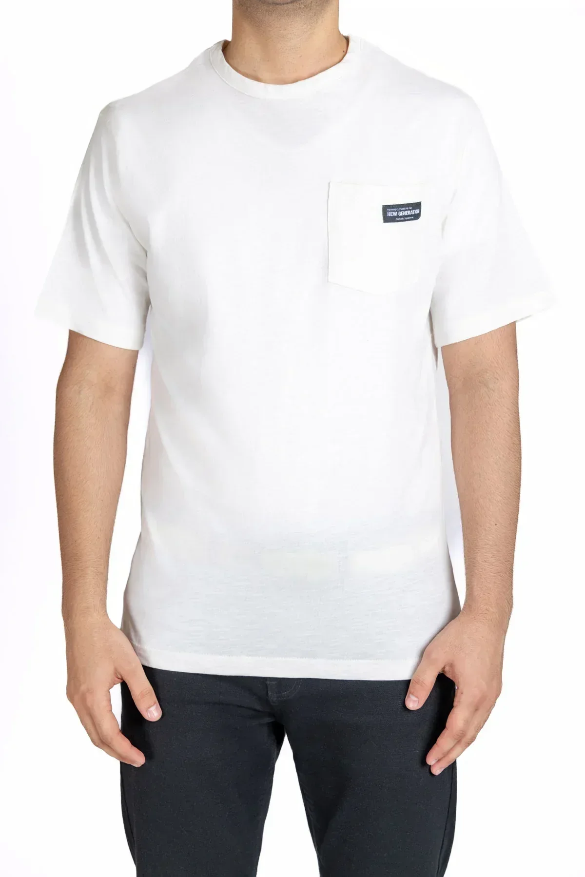 CREW NECK SOLID T-SHIRT FOR MEN