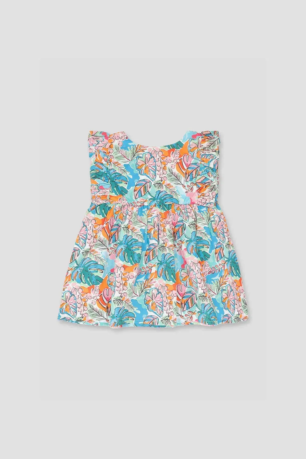ALL-OVER PRINT DRESS FOR GIRLS - Image 2