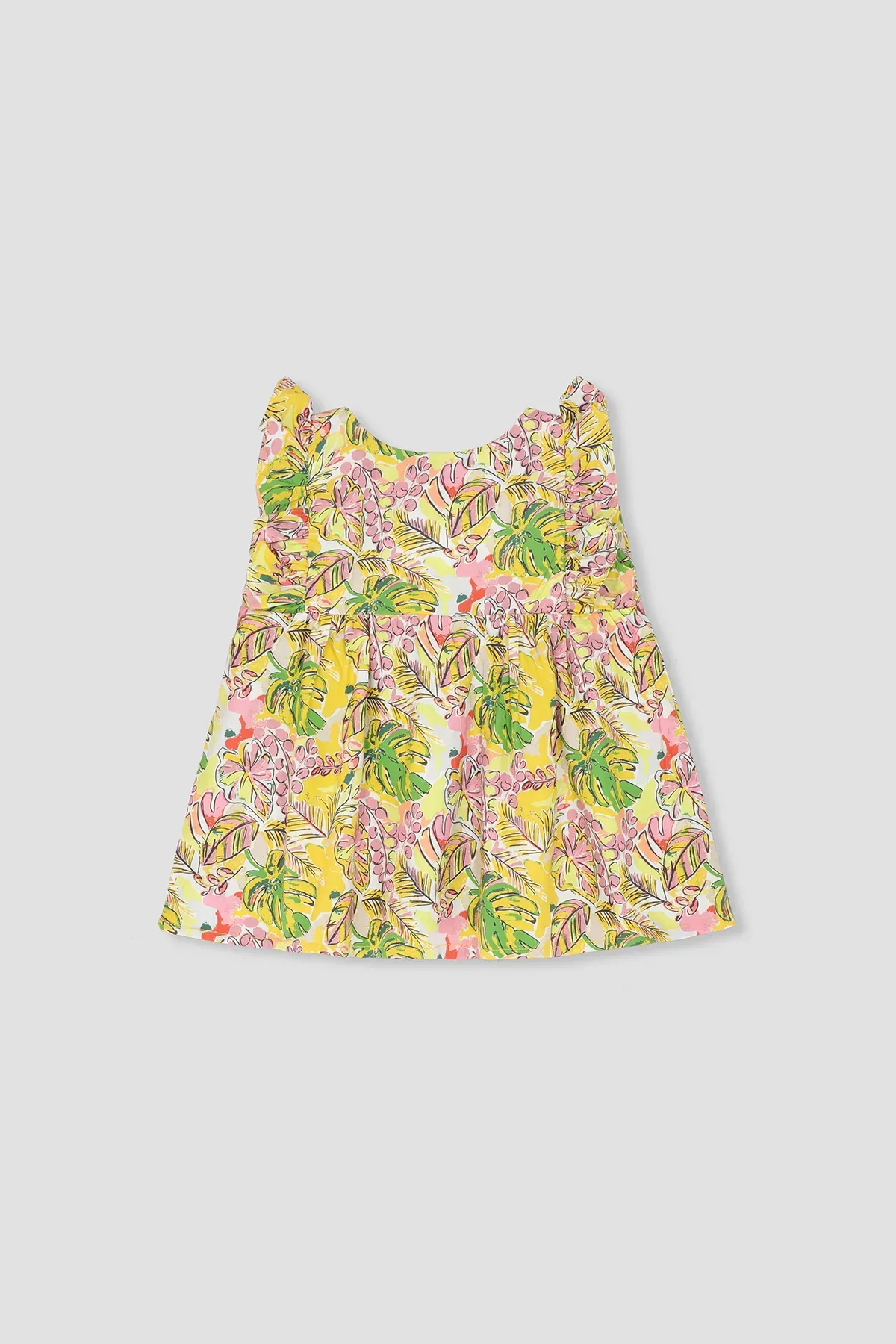 ALL-OVER PRINT DRESS FOR GIRLS - Image 4