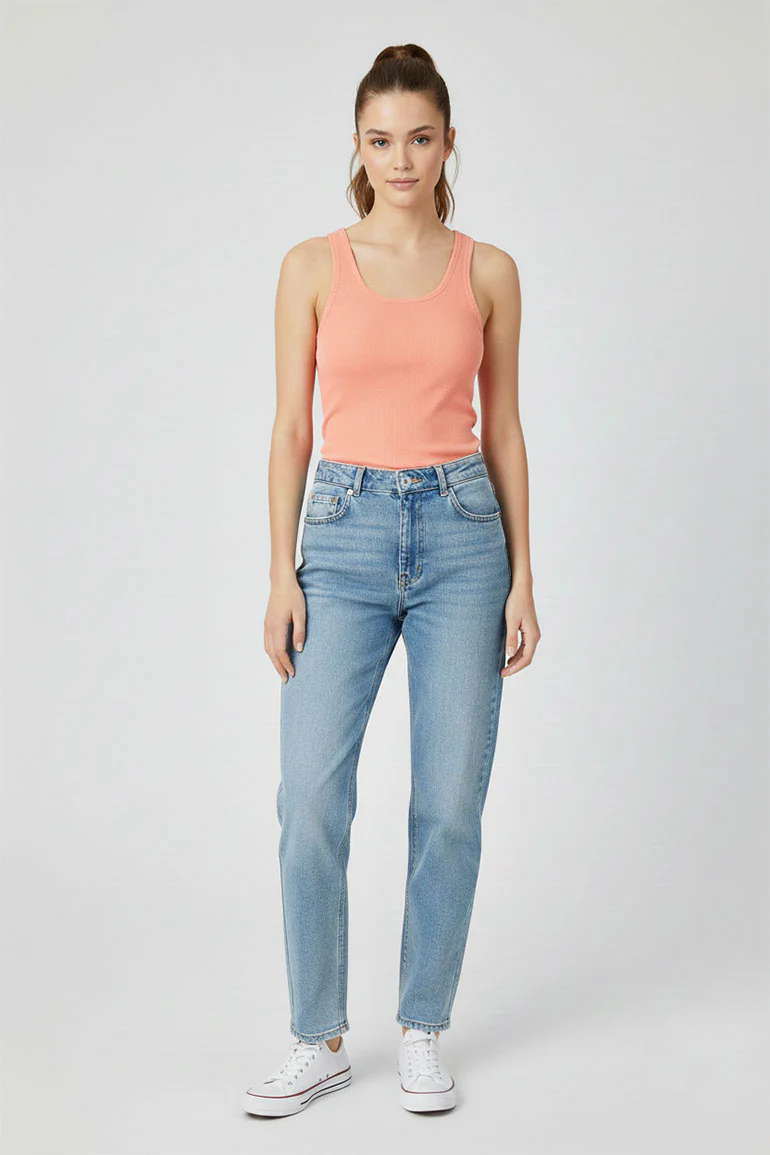 RIBBED TANK TOP FOR WOMEN - Image 2