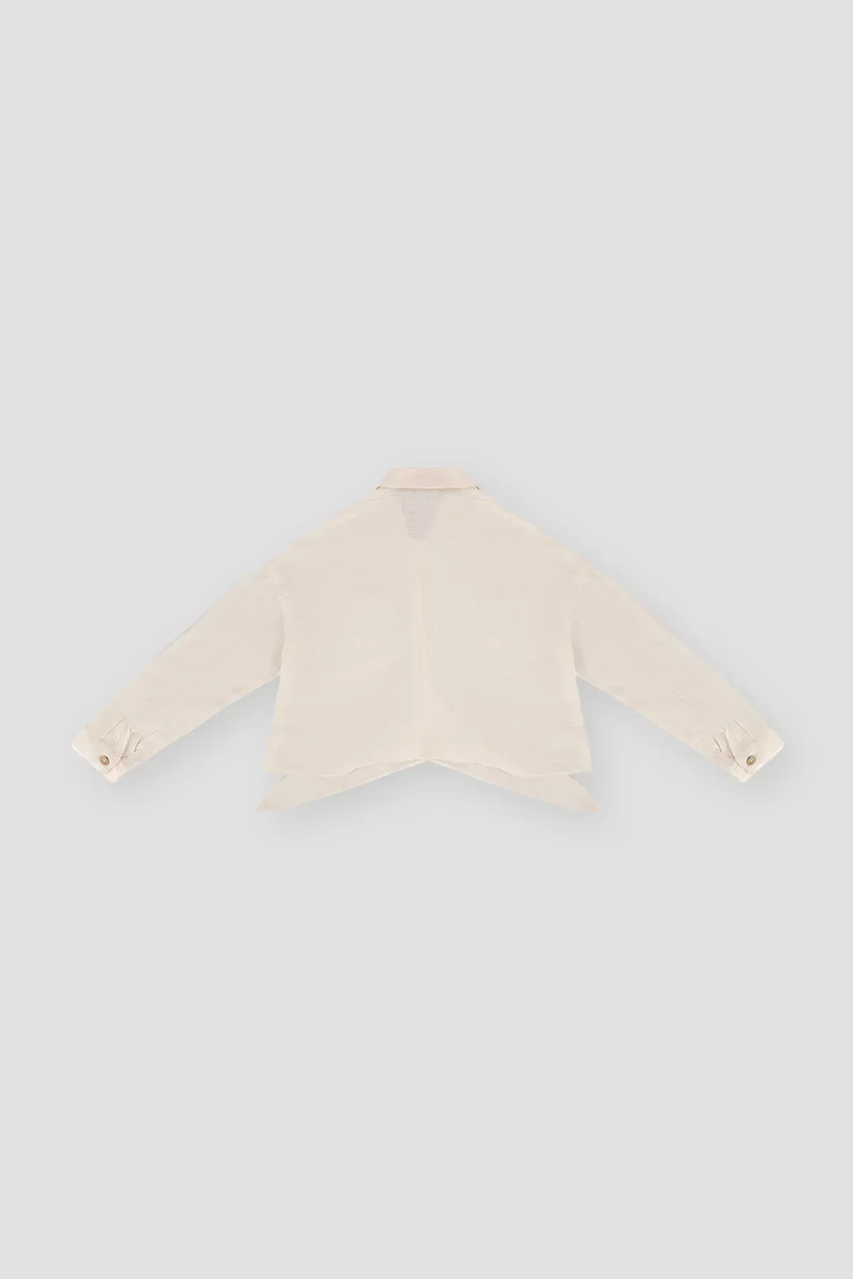 SOLID SHIRT WITH KNOT FOR WOMEN - Image 3