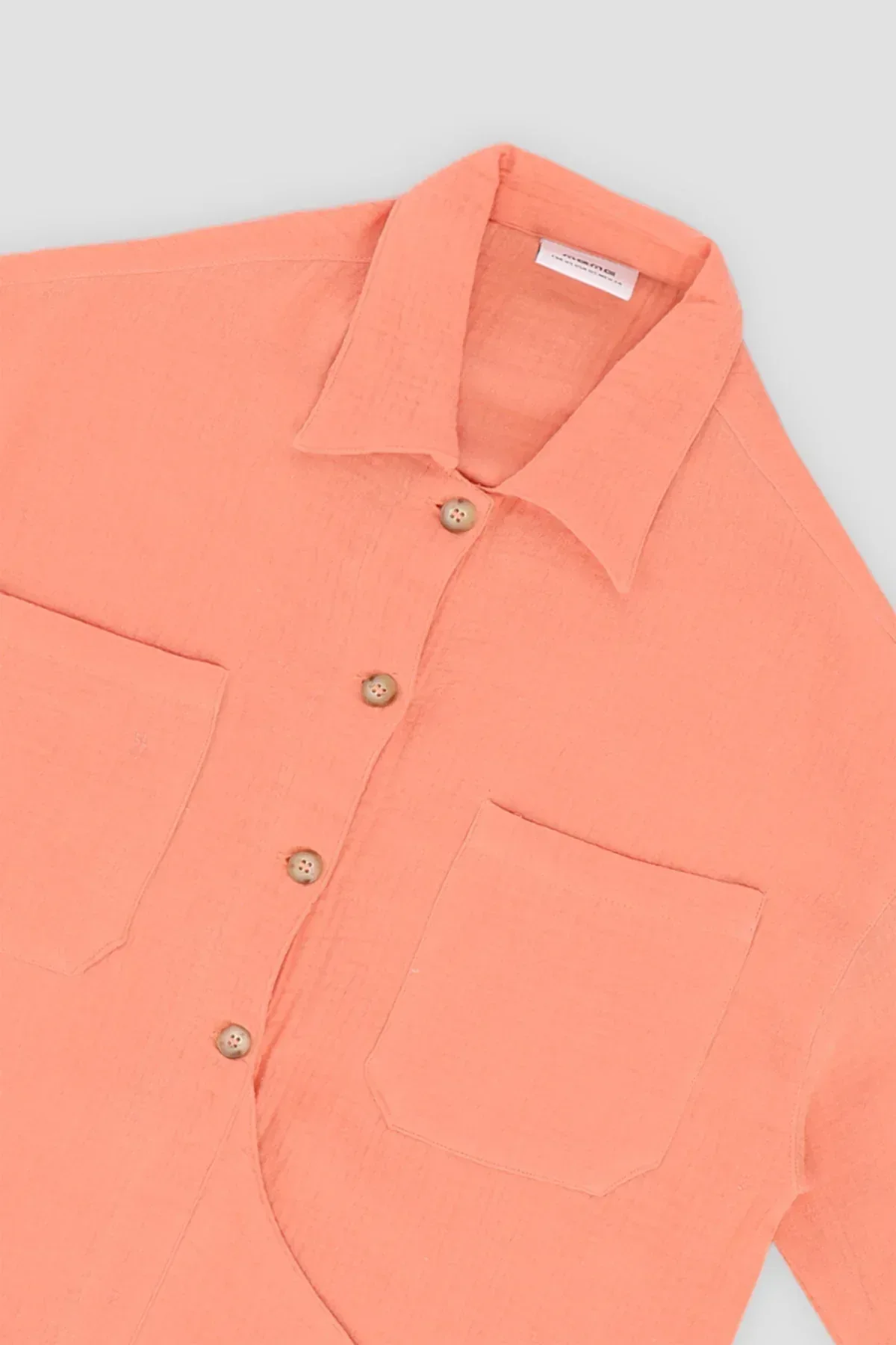 SOLID SHIRT WITH KNOT FOR WOMEN - Image 4