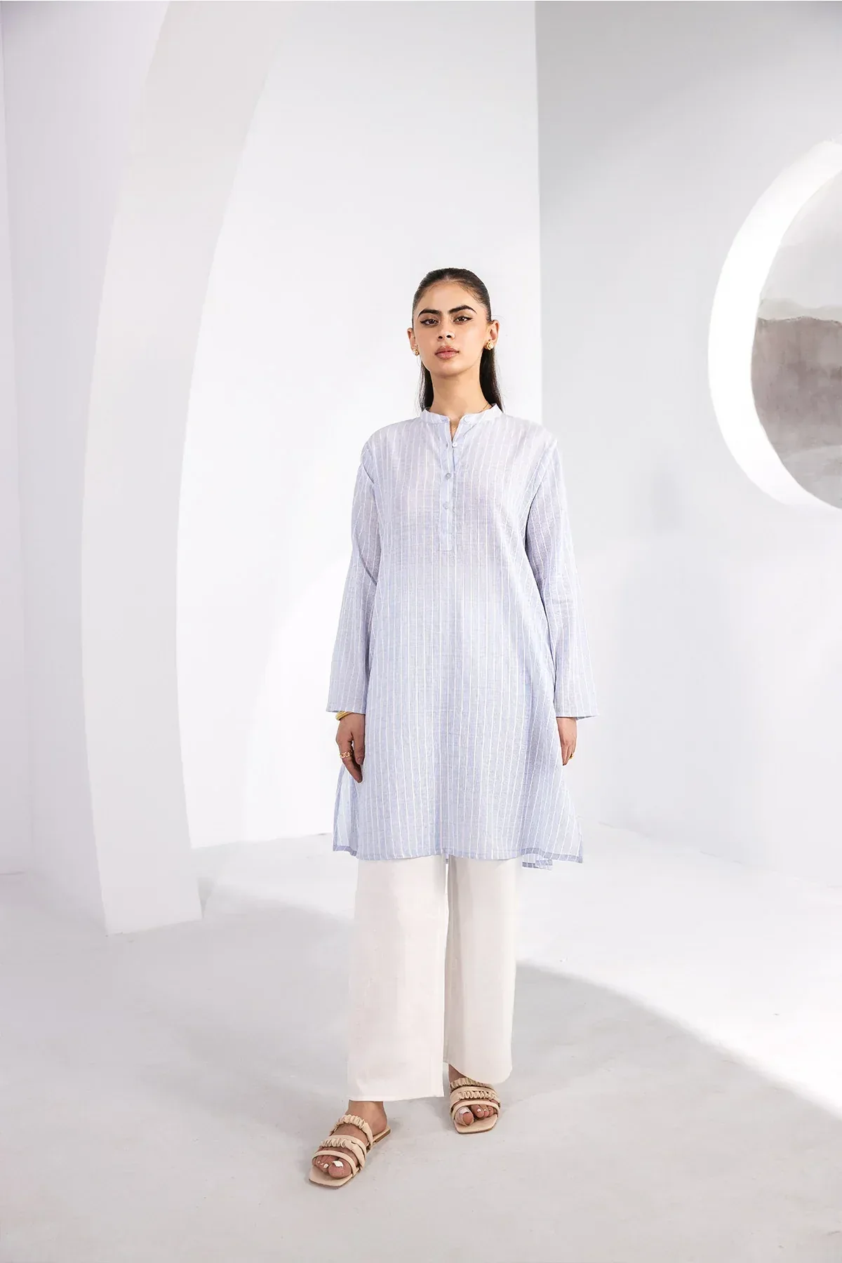 STRIPED DRESS FOR WOMEN - Image 2