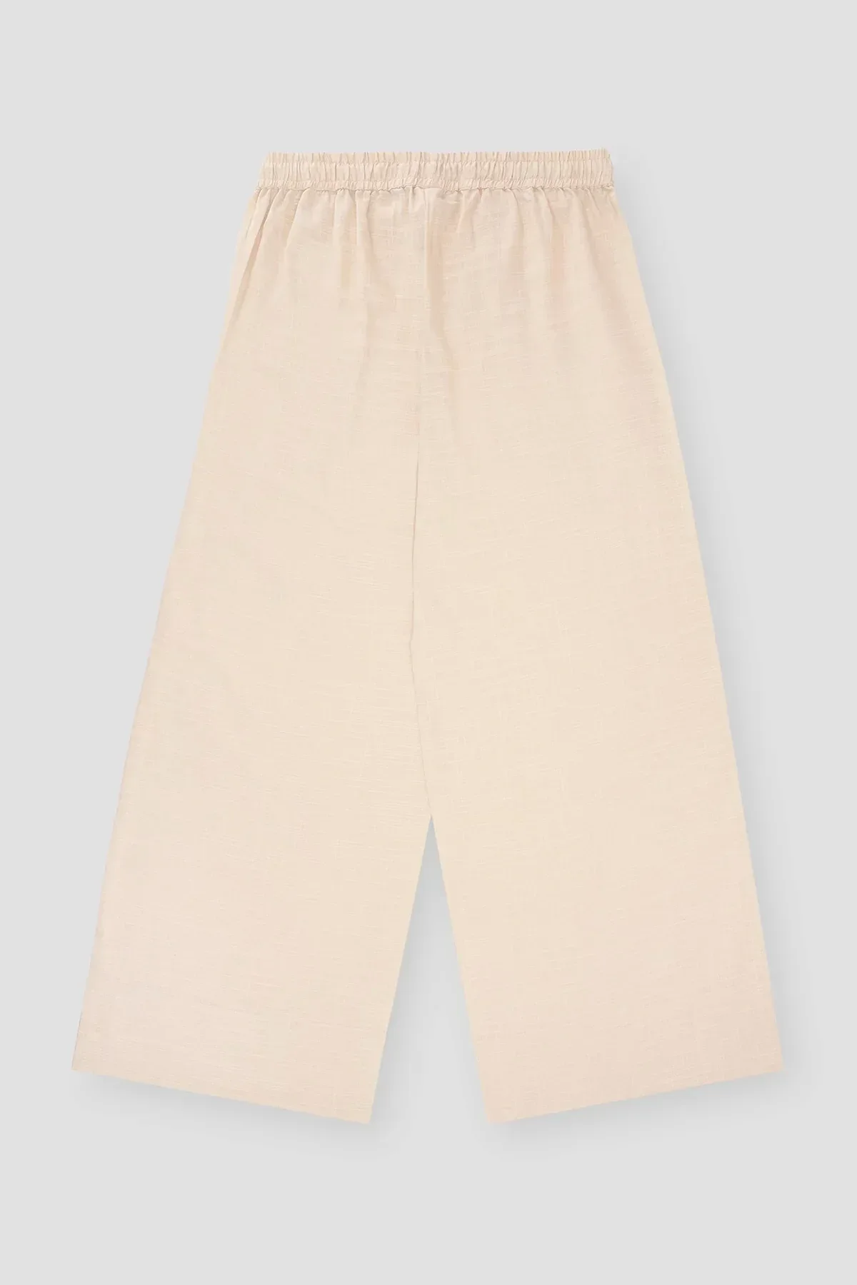 WIDE LEG TROUSER FOR WOMEN - LIGHT BEIGE - Image 3