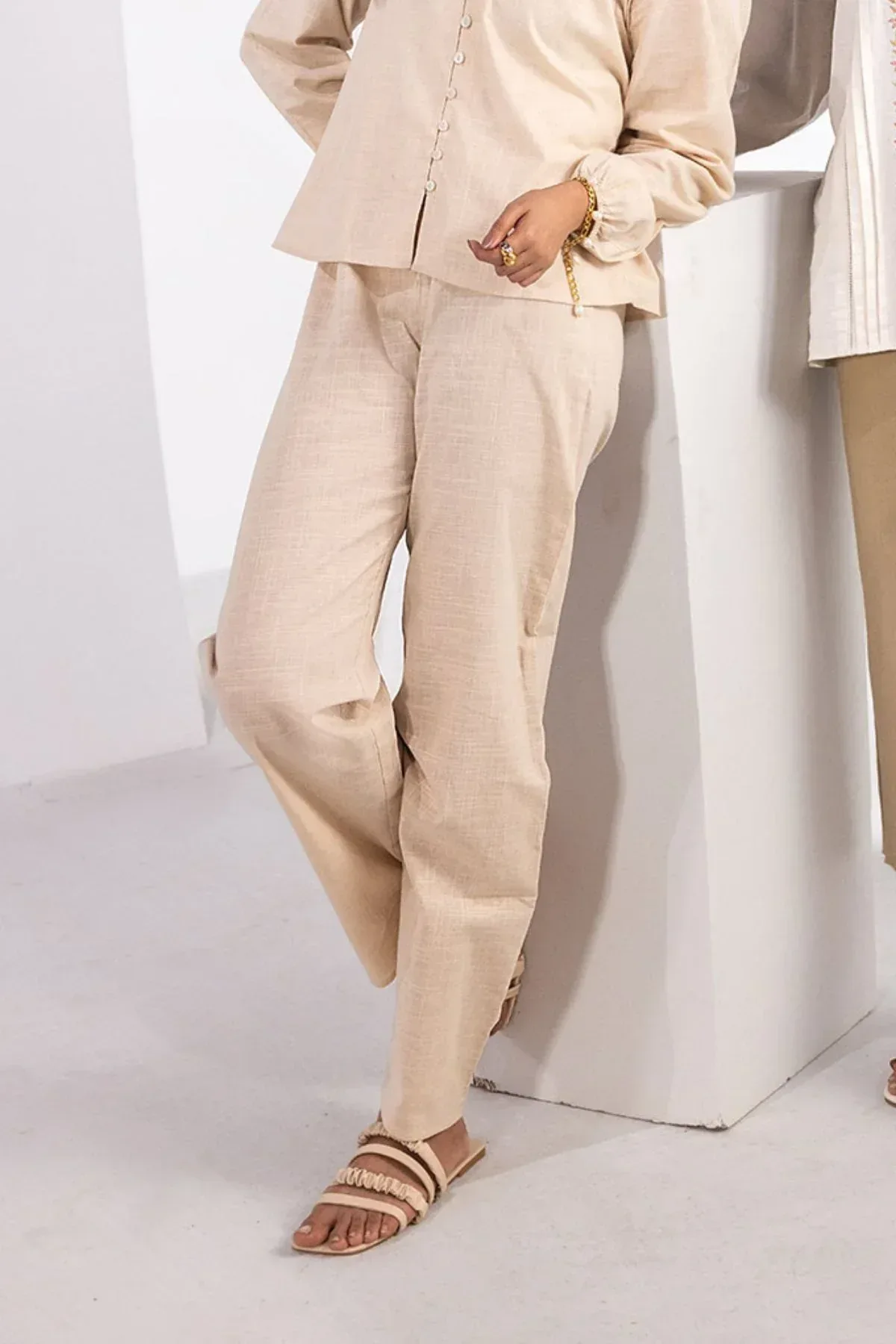 REGULAR TROUSER FOR WOMEN - LIGHT BEIGE