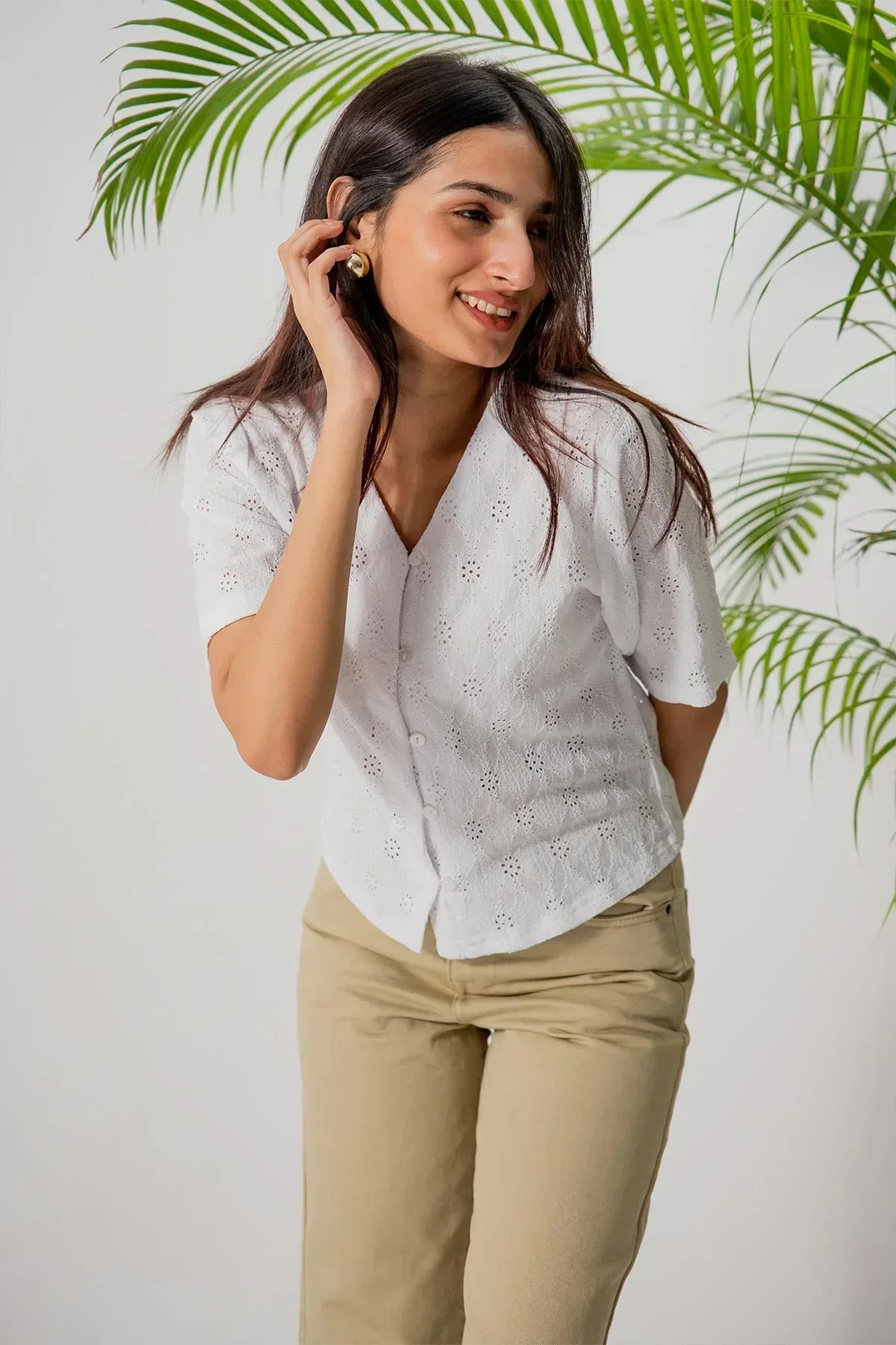 CROPPED BLOUSE FOR WOMEN