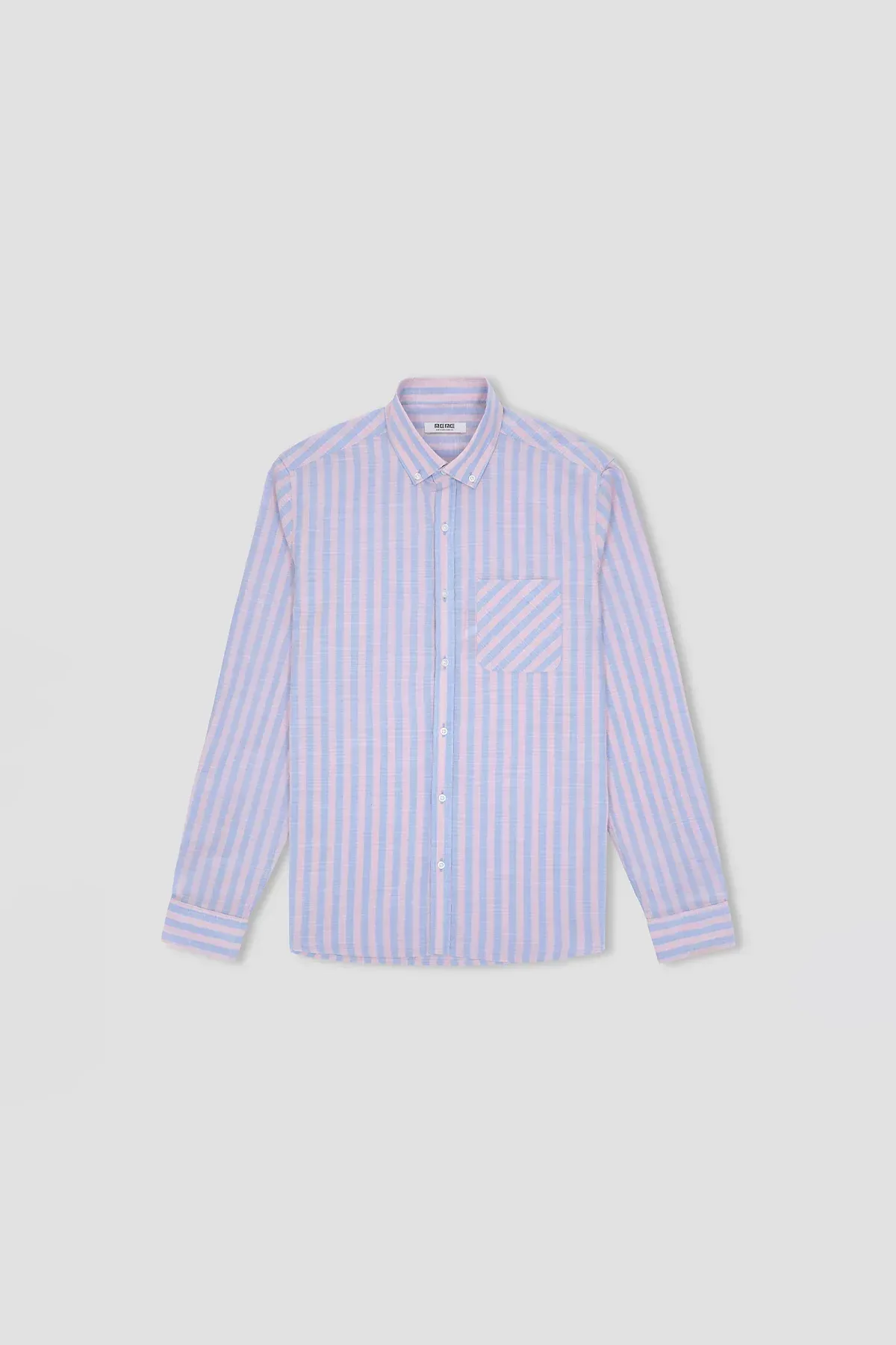 STRIPE BUTTON DOWN SHIRT FOR MEN - Image 2