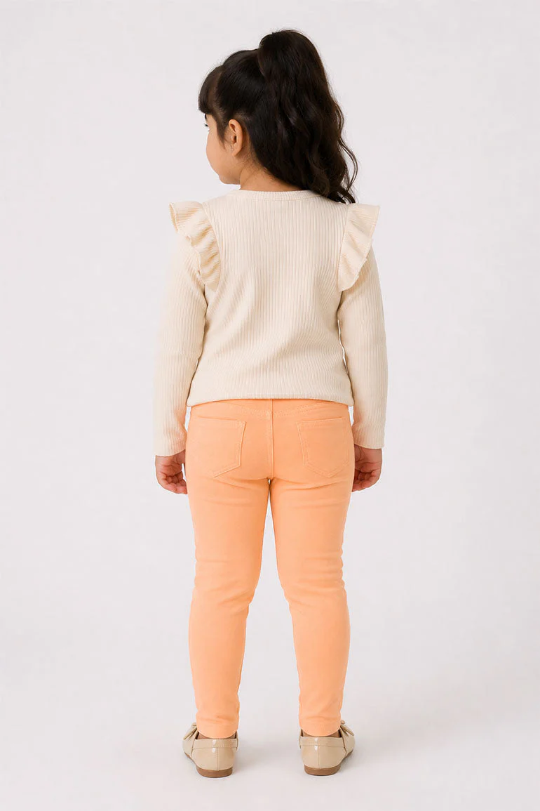 PULL-ON PANTS FOR BABY GIRLS - Image 2