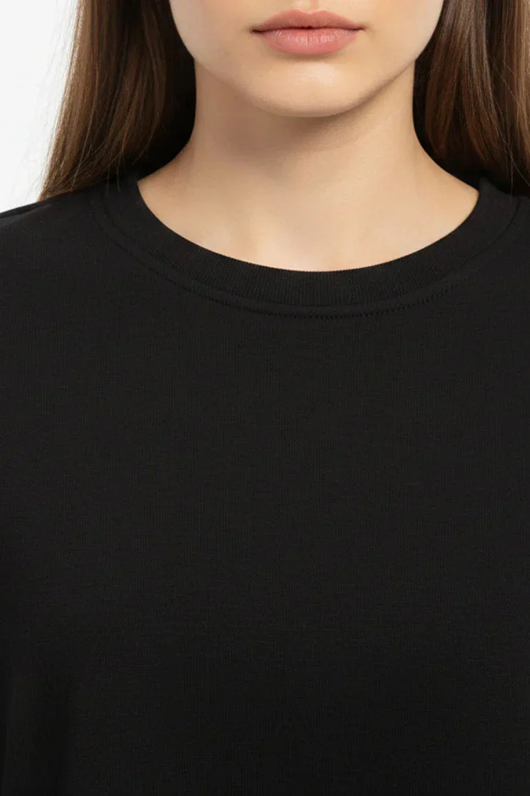 RELAXED FIT CROPPED T-SHIRT FOR WOMEN - Image 2