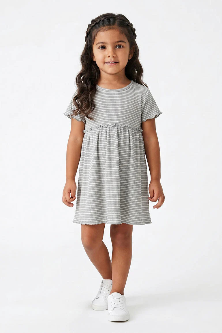 RIBBED DRESS FOR BABY GIRLS
