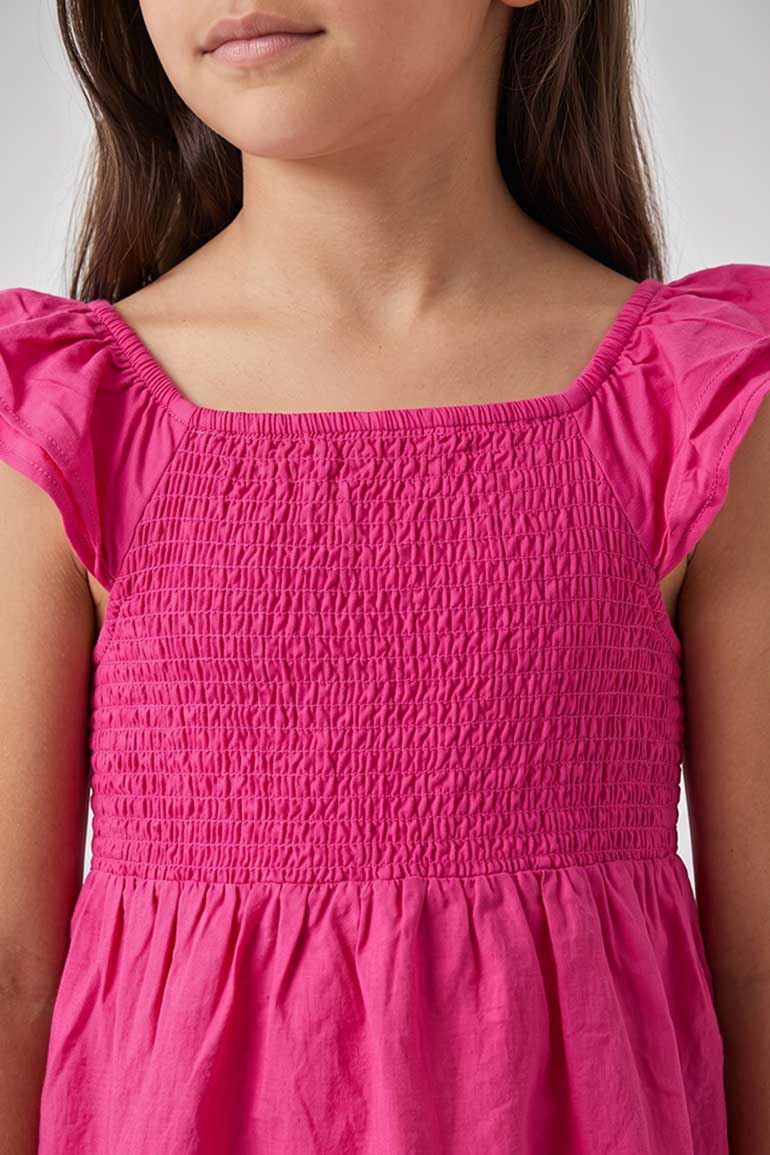 SMOCKED RUFFLE SLEEVES TOP FOR GIRLS - Image 2