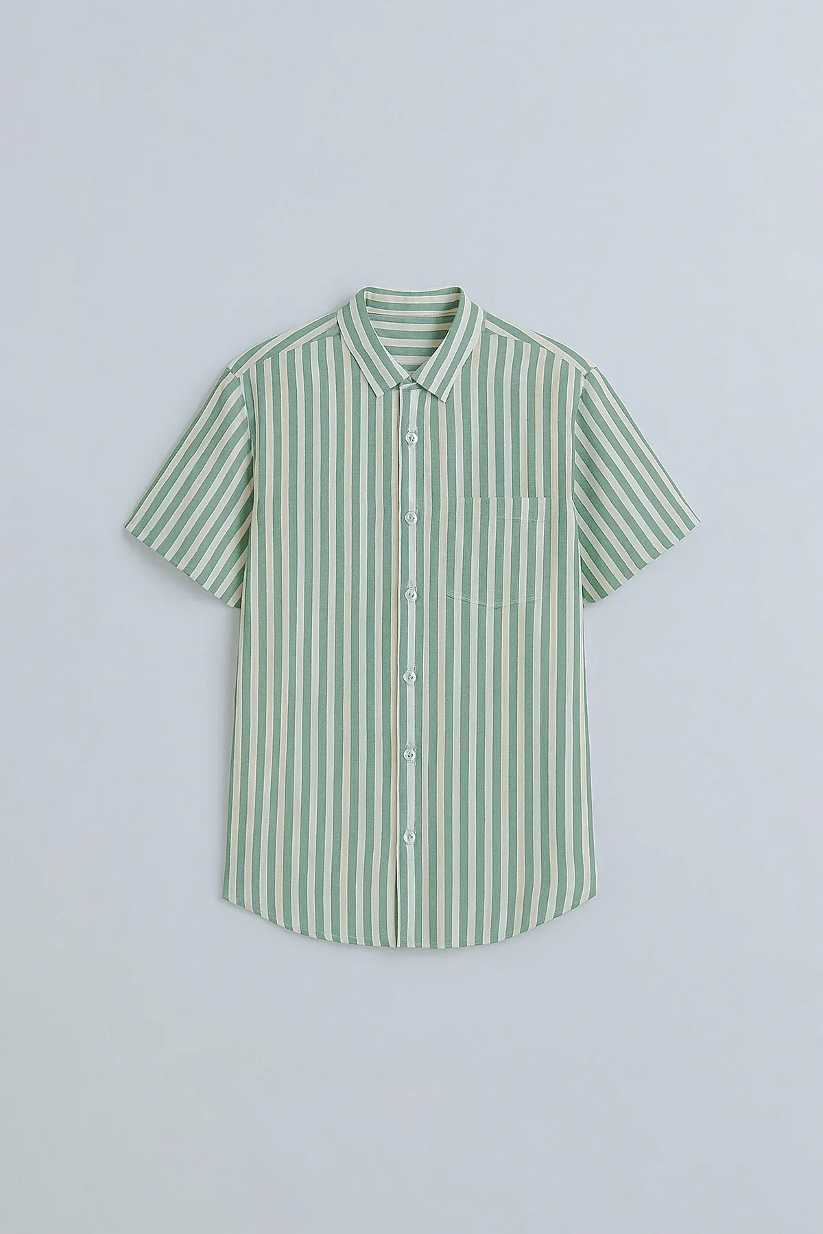 STRIPPED BUTTON DOWN SHIRT FOR MEN - Image 5