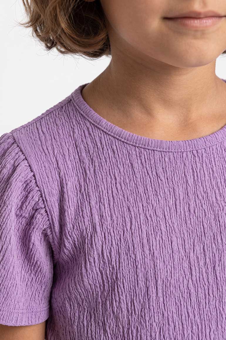 TEXTURED PUFF SLEEVES BLOUSE FOR GIRLS - Image 2