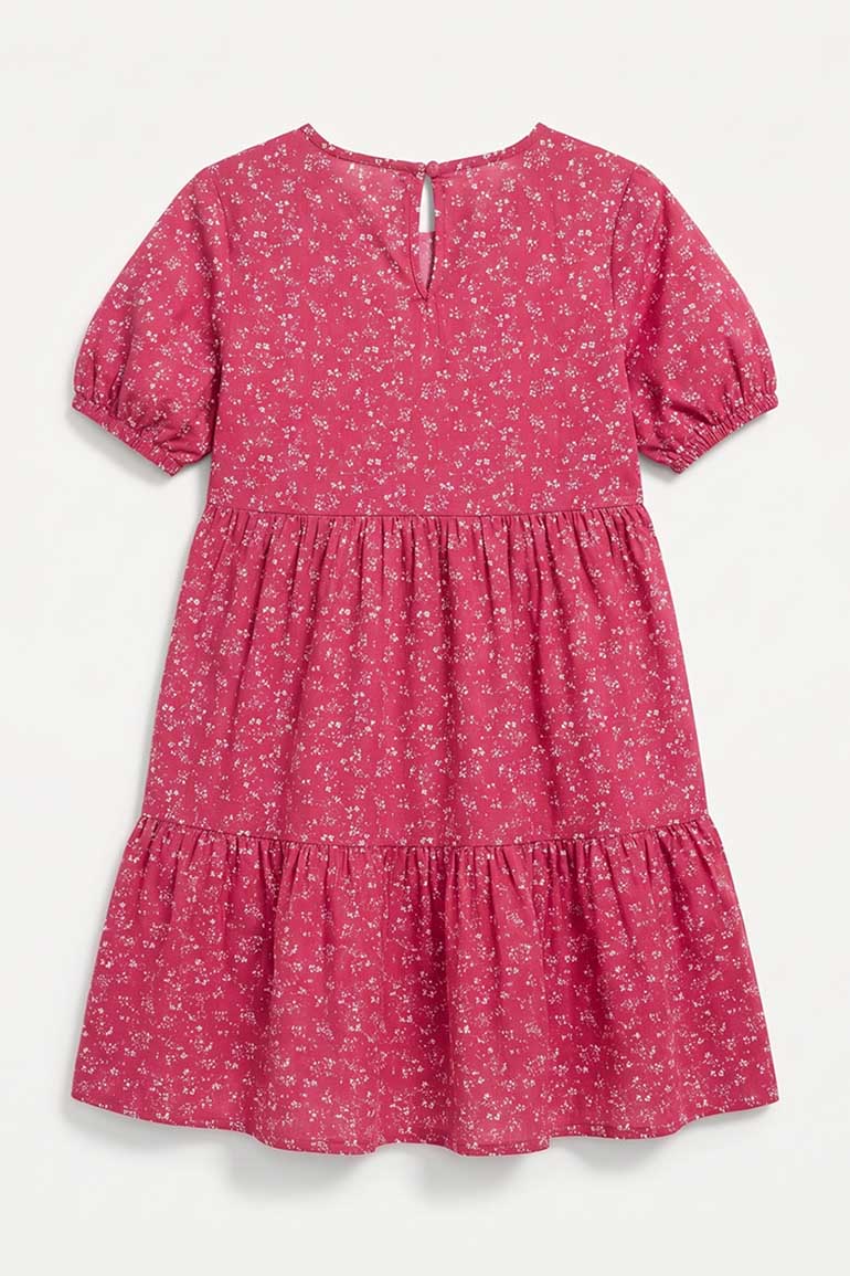 TIERED TEXTURED DRESS FOR GIRLS - Image 5