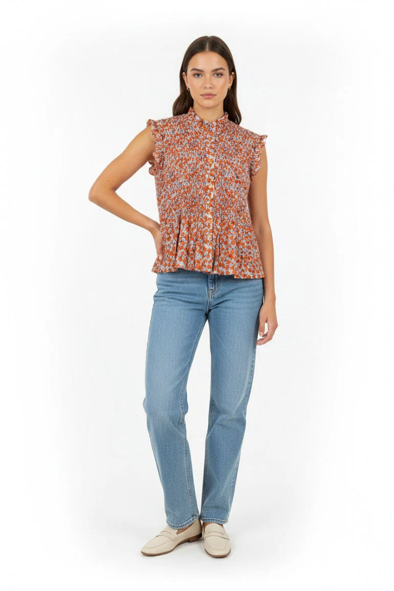 PRINTED BLOUSE FOR WOMEN