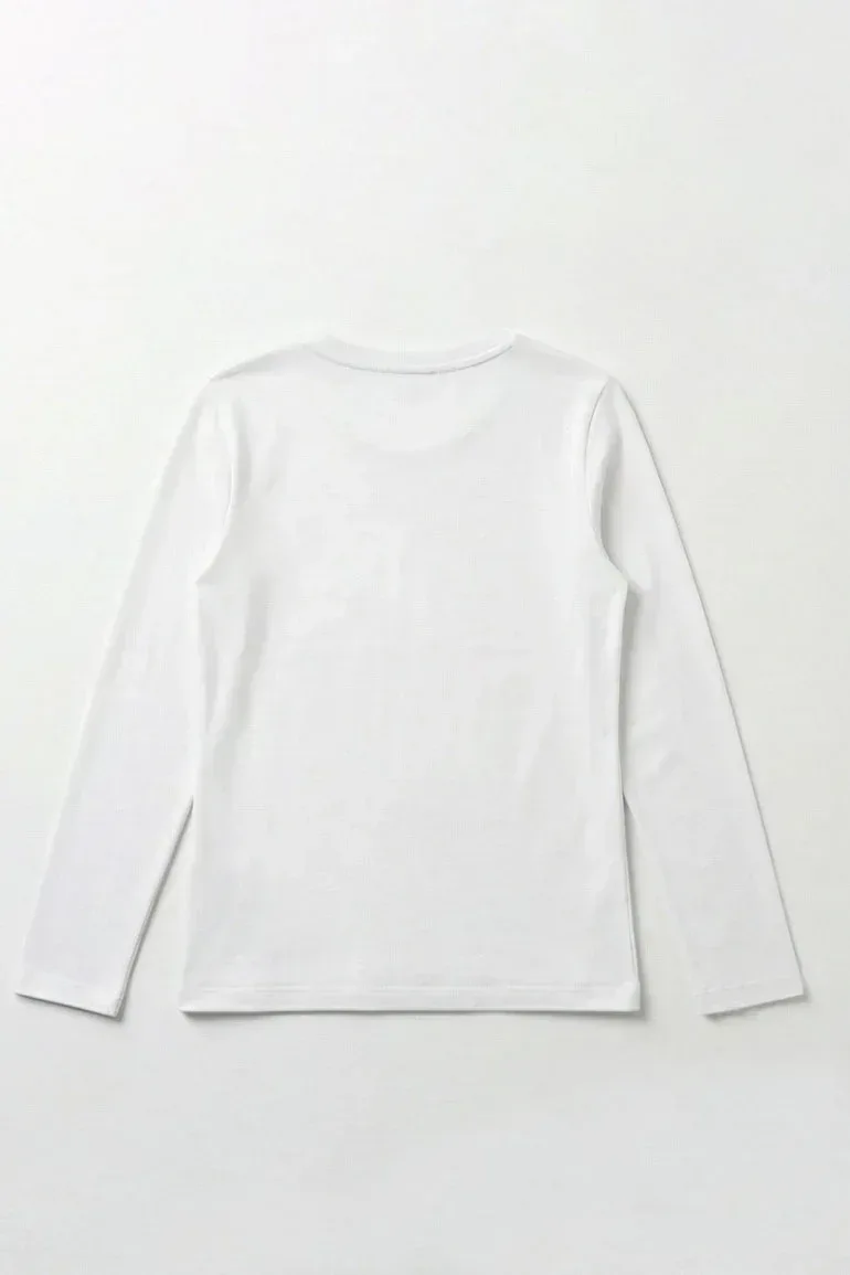 V-NECK LONG SLEEVE T-SHIRT FOR WOMEN - Image 4